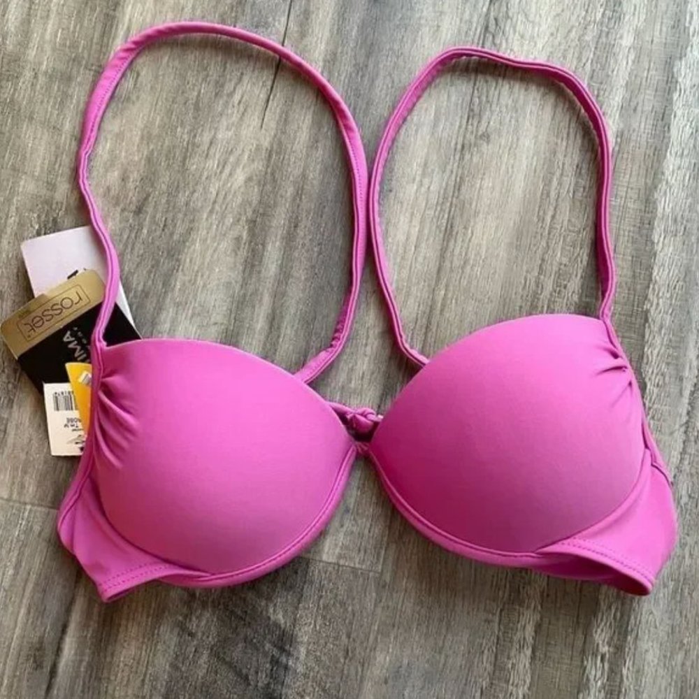 CIA.MARITIMA hot pink underwire bikini top M, NWT